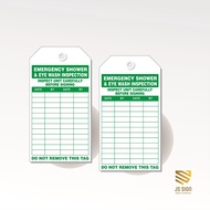 TAG OUT LOTO SAFETY K3 - EMERGENCY SHOWER & EYE WASH INSPECTION