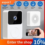 ESPOIR Wireless Doorbell, Remote Monitoring Safe Phone Video Door Bell, Useful Security System Doorbell Camera