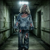 Halloween Costume Horror Male Female Ghost Clothes cosplay Costume Haunted House Devil Zombie Ball P