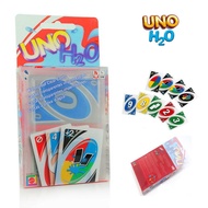 【Ready Stock】Card Game UNO H2O Waterproof Clear Game Transparent Playing Card