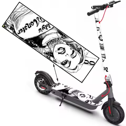 Cool girl scooter stickers, skateboard stickers, scooter floor mat stickers, personalized cool skate