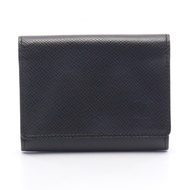 [二手] 路易威登LOUIS VUITTON卡包 信封 Carte de Visite NM Taiga Noir M64595 黑色皮革卡包 信封 Carte de Visite NM