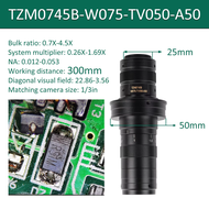 Barlow เสริมเลนส์แก้ว0.5X/2.0X / 0.3X ชุดสำหรับ10A 180X C-MOUNT เลนส์อุตสาหกรรมกล้องจุลทรรศน์วิดีโอก