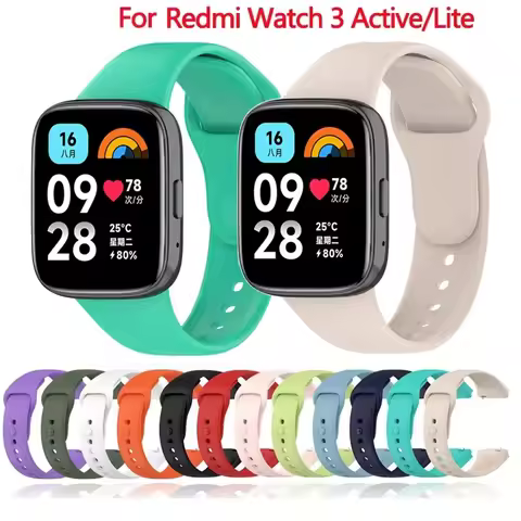 Silicone Strap For Xiaomi Redmi Watch 3 Replacement Wrist Band Bracelet For Xiaomi Redmi Watch 3 Act
