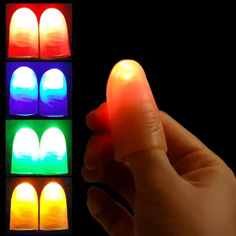 Thumb Finger Light Luminous Finger Light Magic Trick Props Halloween 2025 Decoration Glowing Fingers
