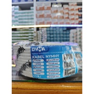 DYMA Cable - NYMHY 2 x 0.75 mm2 | 2 x 1.5 mm2 - 50 Yards - Round White - Stranded Electrical Cable