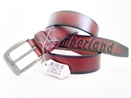 Timberland Genuine Leather Belt XL (Maroon Black)
