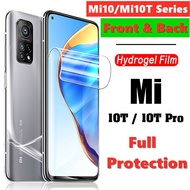 Front &amp; Back Hydrogel Film On The Screen Protector For Xiaomi mi10 mi10t mi11t Mi 11T 11 12 12X Mi 10 t 12T 10T Pro 12S Ultra Note 10 note10 Lite Pro 5G NE Full Cover Screen Protector Soft Film Not Tempered Glass For mi10ultra