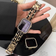 Luxurious Chain Watch Strap Case For A-pple Watch Strap Series10 9 8 7654321,SE Ultra2 iwatch Case a