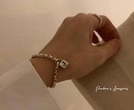 Pandora's 金工飾品設計╭。人文藝術氣息"刻字"英文字母 925全純銀手鍊 ☞正韓空運預購追加款☜