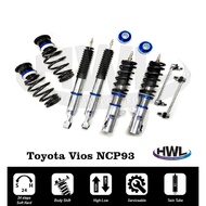 Toyota Vios NCP93 - HWL MT1bs series fully adjustable absorber coilover