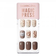 DASHING DIVA - Magic Press 巧克力熊 美甲指甲貼片 (MDR3F012RR)