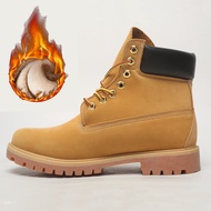 Martin รองเท้าบูทผู้ชายสำหรับกลางแจ้งรองเท้าแมว Martin Timberland เสื้อผ้าทำงานรองเท้าบูทรูบาร์บคลาส