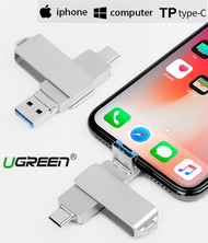 OTG USB แฟลชไดรฟ์512GB 1TB 3IN1 Pendrive สำหรับ iPhone/IOS/Type-C/Android/PC