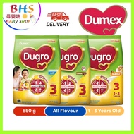 Dumex Dugro 3 Susu Pertumbuhan 1-3 Tahun 850g - Asli/Coklat/Madu - DHA Protein Kalsium Vitamin - Unt