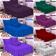 FATA - Sprei Rumbai Polos Emboss Ukuran 120x200