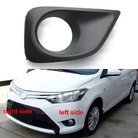 For Toyota Vios 2014 2015 2016 Fog Lamp Shell Front Bumper Grille Driving Lamp Cover Fog Light Cover