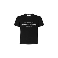 REVOLT | REG FITTED TEE" *Black