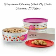 Tupperware One Touch Canister Set (Blushing Pink Big Cookie) - 1.75Litre [Nutty Cookies/Love Cookies]