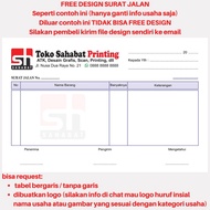 Nota 1 Rim Custom 1 2 3 Rangkap / Ply Surat Jalan Kwitansi Bon Invoice