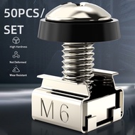 50PCS/SET M6 Nuts Bolts Hardcase/ Nuts Anti-Corrosion Hardcase Bolts Nuts