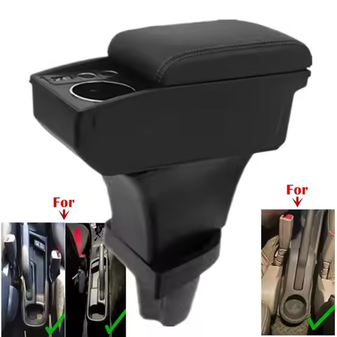 For Kia Morning Armrest box For Kia Picanto Car Armrest double-layer Storage box Cup holder Interior