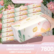[30 PACKS]Botare Air Cushion Tissue 4-ply Soft Facial Tissues 7800 sheets Face Tissue 175x140mm