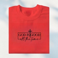 Easter 2025 Christian Tshirt | "God's Goodness" Stained Glass Design | Summer Breathable Church Wea