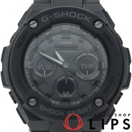 卡西歐G-SHOCK G-STEEL 太陽能電波手錶G-SHOCK -W300G-1A1JF，原廠盒、保固卡，樹脂/不鏽鋼錶殼，男士手錶，黑色，成色極佳 [二手]