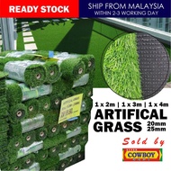 【READY STOCK)】Artificial Garden Grass Roll / Rumput Palsu / Rumput Karpet ( 1x2m / 1x3m / 1x4m ) [ pile height 25MM / 20