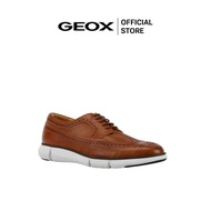 GEOX รองเท้าหนังผู้ชาย รุ่น U ADACTER F B - LIGHT BROWN SS24 (U45B6BC6002M_S4BRXX)