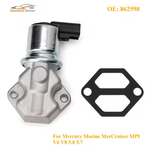 862998 For Mercury Marine MerCruiser MPI V6 V8 5.0 5.7 New IAC Idle Air Control Valve 27-863112 27-8