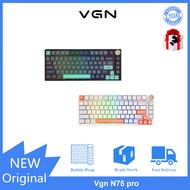 VGN N75 pro Customized keyboard the three mode RGB backlight hot plug mechanical keyboard