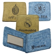 Football Fan Supplies Chelsea Liverpool Wallet Short Real Madrid Ac Milan Wallet Men's Two Fold