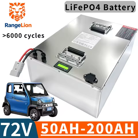 Lifepo4 Lithium Battery 72V 200Ah High Capacity Rechargeable Battery for Electric Scooter Motorcycle