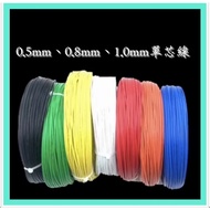 0.5mm Single Core Wire 60m, 0.8mm Single Core Wire 60m, 1.0mm Single Core Wire 60m