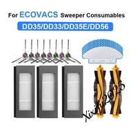 Replacement Part for ECOVACS DD35/DD33/DD35E/DD56 Robot Vacuum Cleaner Side Brush Roller Brush Cartr