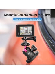 烏蘭子磁性三腳架球頭雲台相容於 Gopro 7 8 9 10 11 智慧型手機運動相機底座