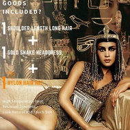 Black Cleopatra Decoration Wig Ancient Egypt Hair Halloween Party Hair For Women Vintage Hair N7m4