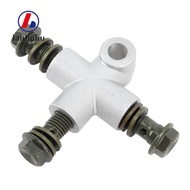 LANHUHU Hydraulic Brake Adapter, M10 Banjo Bolt  Line Coupling Brake Line Connector, Durable 3 Way B