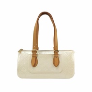 Louis Vuitton(LV)Rosewood植鞣革漆皮純色壓紋老花三角包單肩包