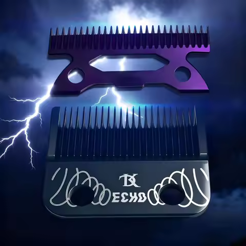 PHANTOM ECHO CRUNCH Blade Professional Hair Clipper DK BRD SC VGR KEMEI New Night Color-Changing Mag