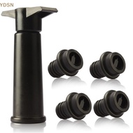 [YDSN]  1 Pump 4 Caps Wine Saver Vacuum Wine Bottle Stopper Sealing Preserver Drinks  RT