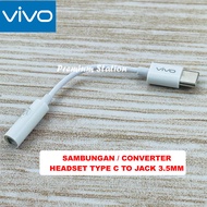 Vivo Sambungan Headset Type C to Jack 3.5mm For vivo iQOO Neo6 SE iQOO 5 Pro 5G iQOO 11S iQOO 8 Pro