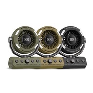 ADAMOUTDOOR 無線DC充電式照明擺頭循環扇 (3色可選)