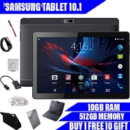 ❈[Free Shipping] 5G 2021 Samsung Tablet Pro 10.1 512GB/10GB RAM Dual sim/Game/Playstore/Wifi/Google 