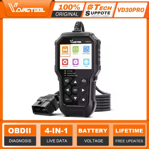 VDIAGTOOL VD30Pro OBD2 Scanner Car Diagnostic Tool Check Engine Battery Voltage TestingCode Reader I