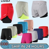 Lixada Women 2-in-1 Running Shorts Quick Drying Cycling Shorts