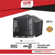 TECWARE VX90M DUAL TG MATX GAMING CASE - BLACK