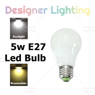 [1pc 5w] E27 Led Globe Bulb Designer Lighting E27 Holder Led Globe Bulb Daylight and Warm White Ment